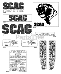 Scag STT-31BSD - Scag Sabre Tooth Tiger Zero-Turn Mower, 31hp Briggs & Stratton (SN: 7800001 - 8599999)