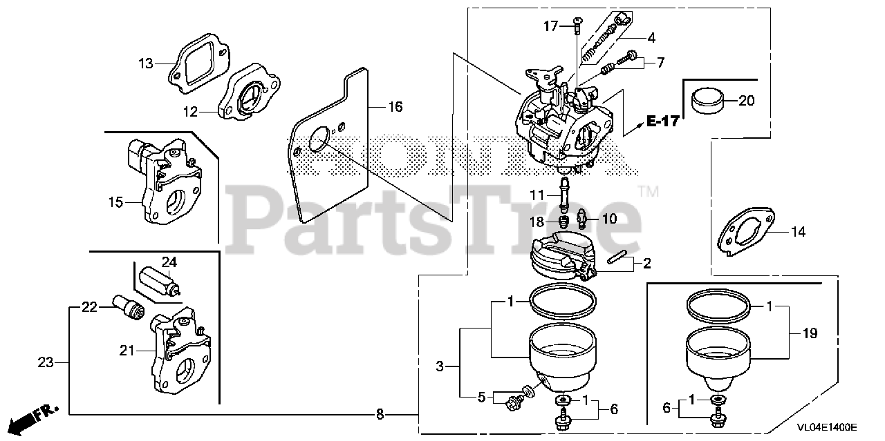 Honda Lawn Mower Carburetor Gasket Diagram Reviewmotors.co
