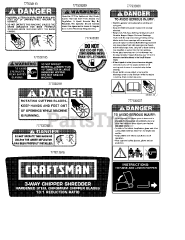 Craftsman 247.776380 (24A-464G099) - Craftsman Chipper Shredder (2010) (Sears)