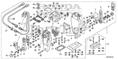 Honda BF250 A XXCA (BBJJ) - Honda Marine Engine, Made in Japan (SN: BBJJ-8000001 - BBJJ-9999999) REMOTE CONTROL (TOP MOUNT DUAL TYPE) (R.)