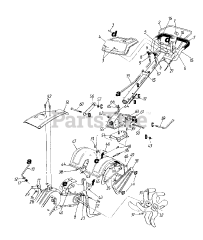 Yard Machines 21A-422B129 - Yard Machines Tiller (2001) (Home Depot)