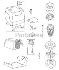 Briggs & Stratton 748001-0333-01 - Briggs & Stratton Electric Motor Motor, Housing, Misc