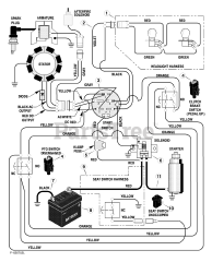 Murray 425604x18A - Murray 42" Lawn Tractor (2003) Electrical System