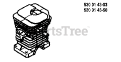 Husqvarna 36 - Husqvarna Chainsaw (1994-05) Cylinder (S/N 239 09 02)