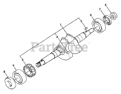 Echo TP-2000 - Echo Trash Pump Crankshaft, Main Bearing