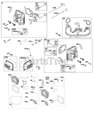 Briggs & Stratton 44U877-0010-B1 - Briggs & Stratton Vertical Engine Cylinder Head Group