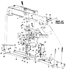 MTD 190-832 - MTD 40" Snow Thrower Assembly (1990)
