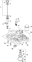 Kohler CV13-21502 - Kohler Command PRO Engine, Basic Version, 13hp, 9.7kW Oil Pan/Lubrication 3-27-94