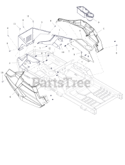 Gravely 915276 (ZTX 48) - Gravely 48" Zero-Turn Mower, 21.5hp Kawasaki FR (SN: 000101 & Above) Fenders