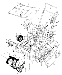 Montgomery Ward TMO-3525203 (314-180-088) - Montgomery Ward Snow Thrower (1994) General Assembly