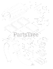 Cub Cadet 19A40002 (19A40002100) - Cub Cadet Triple Rear Bagger General Assembly 2013 &amp; before