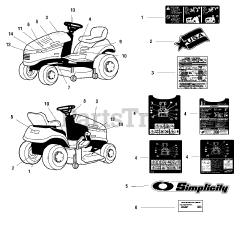 Simplicity 1694803 - Simplicity Regent Lawn Tractor, 18hp