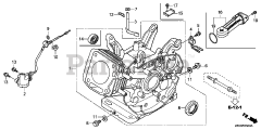 Honda GX240 UT1 LX2 (GCATT) - Honda Engine, Made in Thailand (SN: GCATT-1000001 - GCATT-9999999) CYLINDER BARREL