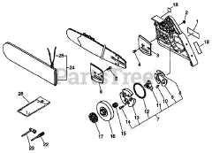 Echo CS-8002 - Echo Chainsaw (SN: 36001001 - 36001405)