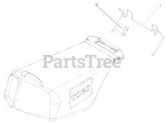 Toro 20020 (R-21 S1) - Toro 21" Recycler Walk-Behind Mower (SN: 210000001 - 210999999) (2001) Rear Grass Bag Assembly