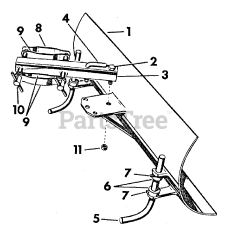 Simplicity L1 - Simplicity Two-Wheeled Tractor, 2hp Snow Plow Group (3738I08)