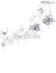Gravely 992512 (Pro-Turn 572) - Gravely Pro-Turn 72" Zero-Turn Mower, Kawasaki FX (SN: 000400 - 009999)