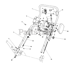 Toro 20825 - Toro Walk-Behind Mower, Electric (SN: 001000001 - 001999999) (1981) Handle Assembly