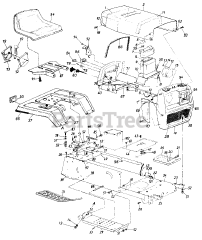 White Outdoor LT-140 (138-686-190) - White Outdoor 44" Lawn Tractor (1988)