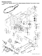 Husqvarna CT 151 (960610064-00) - Husqvarna Lawn Tractor (2006-03) DRIVE