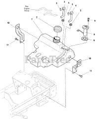 AGCO 2024 D (1693130) - AGCO Garden Tractor, 24.5hp Diesel Fuel Tank Group