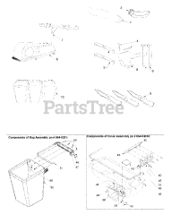 Cub Cadet 286 (190-286-100) - Cub Cadet Triple Rear Bagger Tripple Bagger Kit