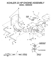 Husqvarna iZ 5223 (968999526) - Husqvarna 52" Zero-Turn Mower (2006-08) ENGINE