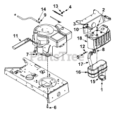 Ryobi 13AD678G034 - Ryobi Lawn Tractor (2002) Engine Accessories Over Head Valve