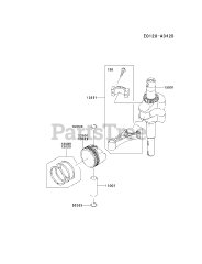 Kawasaki FJ180V-CS18 - Kawasaki Engine PISTON/CRANKSHAFT
