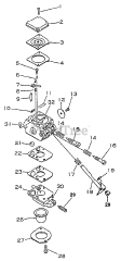 Echo SHR-2100 - Echo Power Sprayer Carburetor