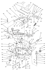Exmark EXS-20KO - Exmark Explorer Zero-Turn Mower, 20hp Kohler (SN: 070000 - 079999) (1992) 52" Rear Discharge Mower Deck &amp; Support