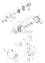 Echo PE-2601 - Echo Edger (Type 1E) Intake, Exhaust, Fuel System, Stand