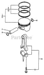 Echo EG-4300 E - Echo Generator Connecting Rod, Piston