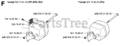 Husqvarna 55 RANCHER - Husqvarna Chainsaw (SN: 20060600001 - 20070500000) MUFFLER