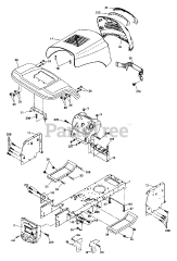 Poulan PB 18H42 LT (960170004-00) - Poulan Lawn Tractor (2006)