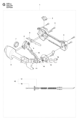 Husqvarna 327 LX - Husqvarna String Trimmer (SN: 20080900001 - 20090100000) HANDLE &amp; CONTROLS