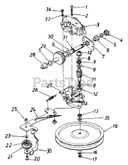 MTD 90187 (126-478M062) - MTD Walk-Behind Mower (1996) (Lowes) Transmission