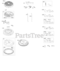 Briggs & Stratton 406777-0118-B1 - Briggs & Stratton Vertical Engine Flywheel, Controls