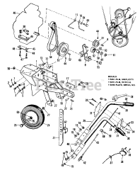 Simplicity 936 (990936) - Simplicity Roticul Tiller, 3hp