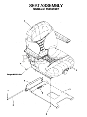 Husqvarna iZ 5223 (968999526) - Husqvarna 52" Zero-Turn Mower (2006-08) SEAT 3