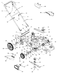 Yard Machines 12A-528N141 - Yard Machines Walk-Behind Mower (2000) (W.S. Badcock Corporation) General Assembly