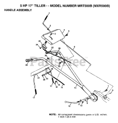 Maxim MX R500 B - Maxim Tiller HANDLE