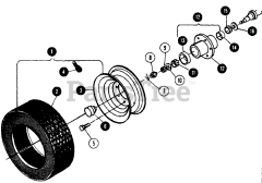 Snapper 1855 (80828) - Snapper Garden Tractor, 18hp Front Wheels