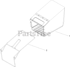 Toro 20817 - Toro 48cm Recycler Walk-Behind Mower (SN: 240000001 - 240999999) (2004) Grass Bag Assembly