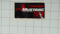 MTD 777D10896 Label, 50" Cut