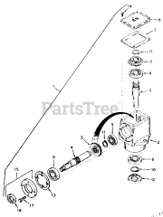 MTD 190-993-000 - MTD 50" Mower Deck (1988) Right Angle Drive Box