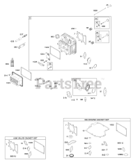 Briggs & Stratton 219807-0113-E1 - Briggs & Stratton Vertical Engine Cylinder Head, Gasket Set - Engine, Gasket Set - Valve, Intake Manifold, Valves