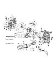 MTD 170-LU - MTD Engine 170-LU Crankcase