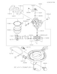 Kawasaki FJ180V-EM17 - Kawasaki Engine CARBURETOR
