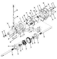 Toro 01-10K802 (C-105) - Toro Garden Tractor (1981) Transaxle